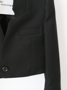 noir kei ninomiya ウールモヘヤドスキンジャケット [3M-J013-051] – CREER