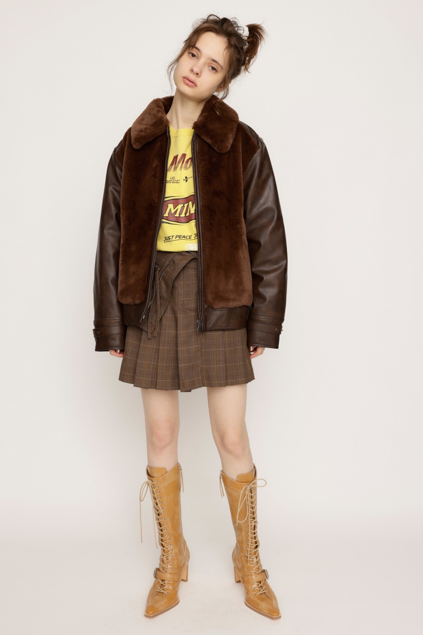 SLY | FAUX FUR DOCKING G-1 ジャケット (ブルゾン ) |SHEL'TTER WEBSTORE