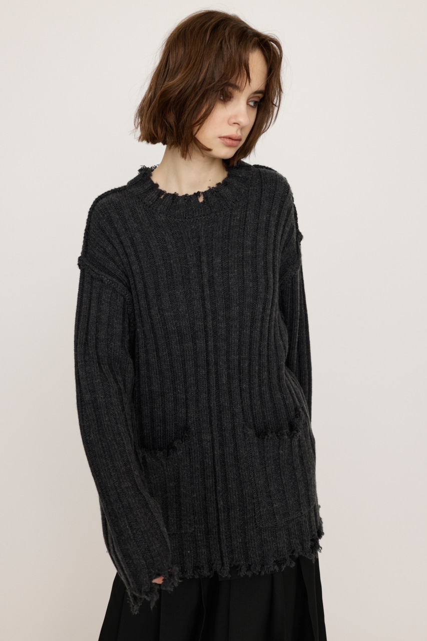 SLY | DAMAGED LG トップス (ニット ) |SHEL'TTER WEBSTORE