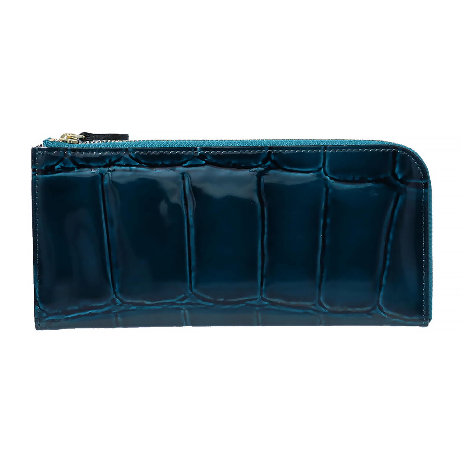 クロコ ワニ革 型押し 牛革 L字ファスナー 長財布 | 株式会社 高屋