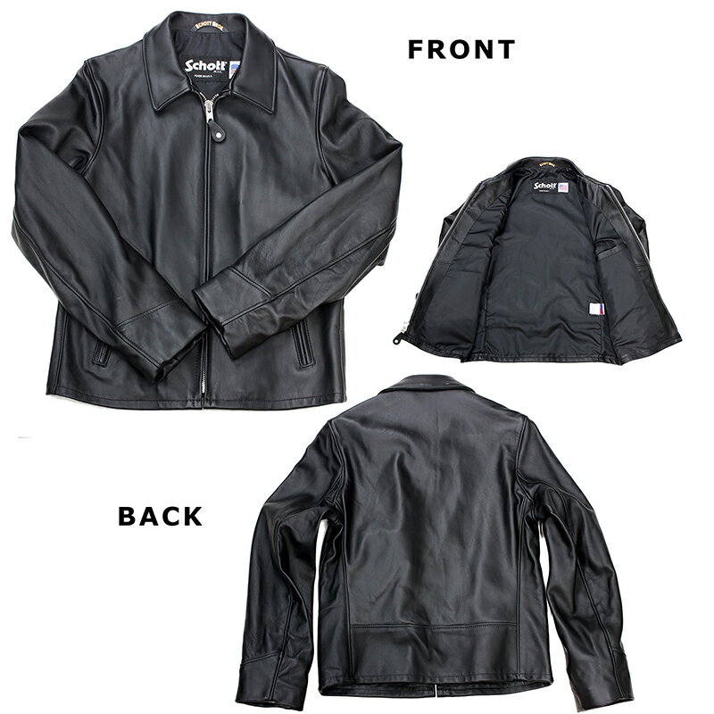 schott ショット 223US ラム革 トラッカージャケット レザージャケット