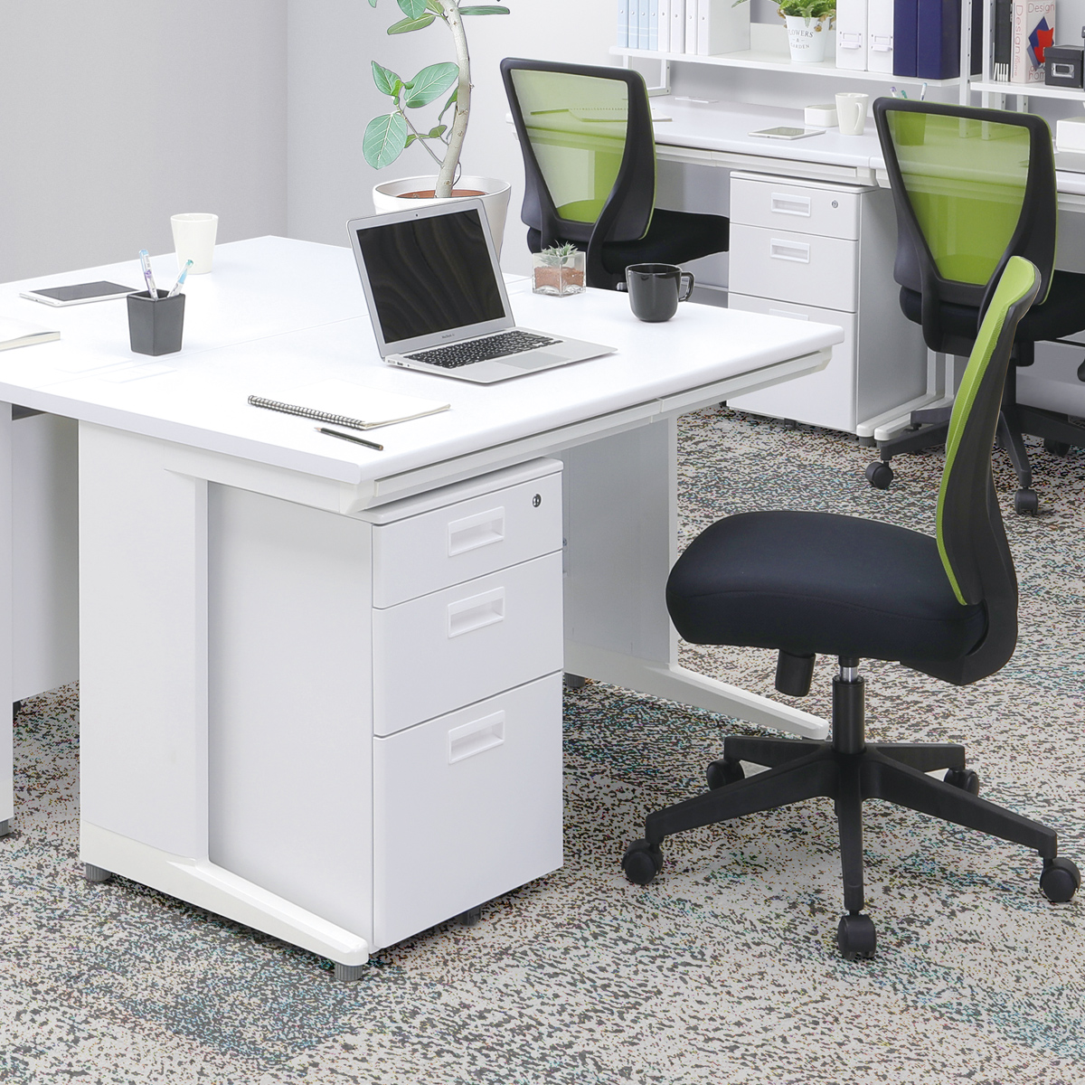 スチール3段ワゴン 幅395 奥行550 高さ616 KD-3 通販 - ワゴン・デスク