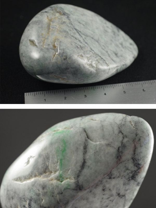 糸魚川産 翡翠磨き112g 天然石販売 名取貴石 天然石・国産原石の