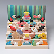 小黒三郎の組み木の五月人形：生活・くらし：百町森