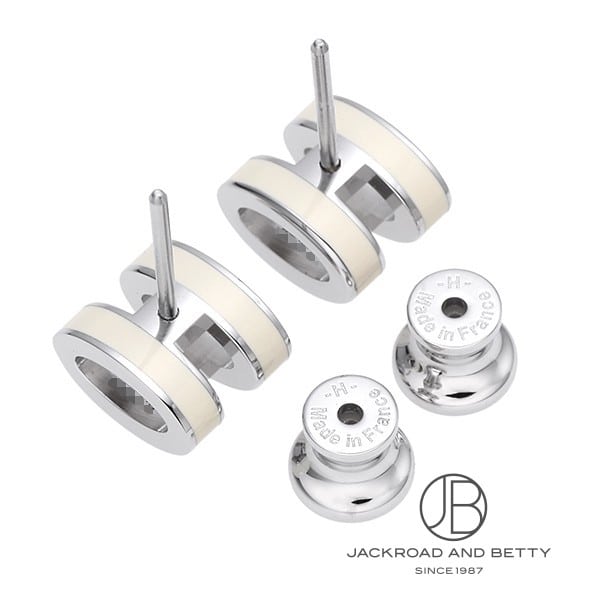 ポップH ミニ ピアス ブラン ホワイト 白[H608002FP49] Pop H Mini