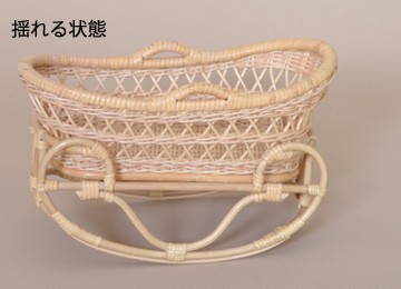 ミニゆりかご｜BA-077 | 籐家具職人の店みうらラタン ｜ハイクオリティ
