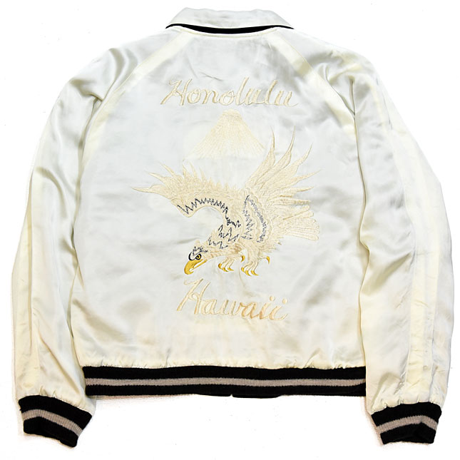 東洋スカジャン・港商SPECIAL EDITION「SKULL×WHITE EAGLE」NO-396