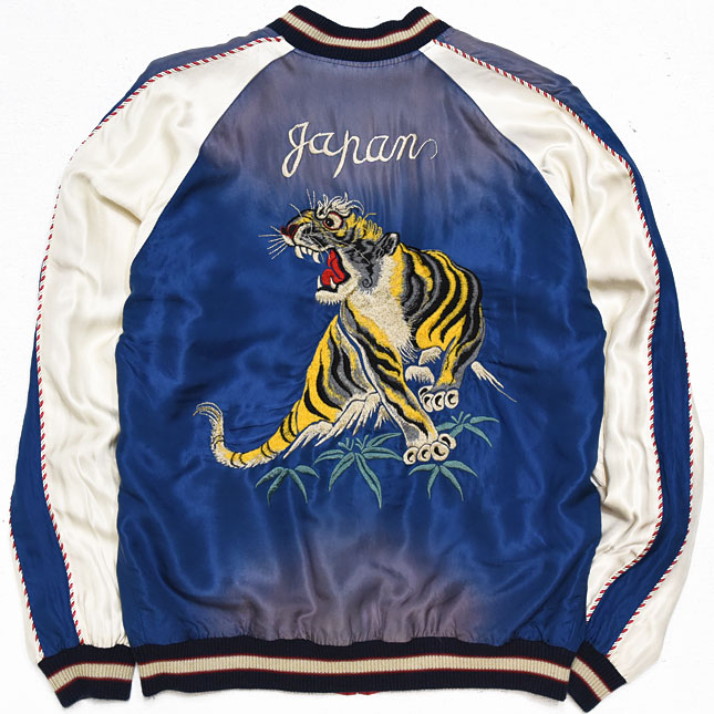 東洋スカジャン【ROARING TIGER×LANDSCAPE】サテンスカ・エージング