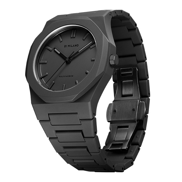 D1 MILANO ポリカーボン シャドウ PCBJ10 クォーツ メンズ(ブラック