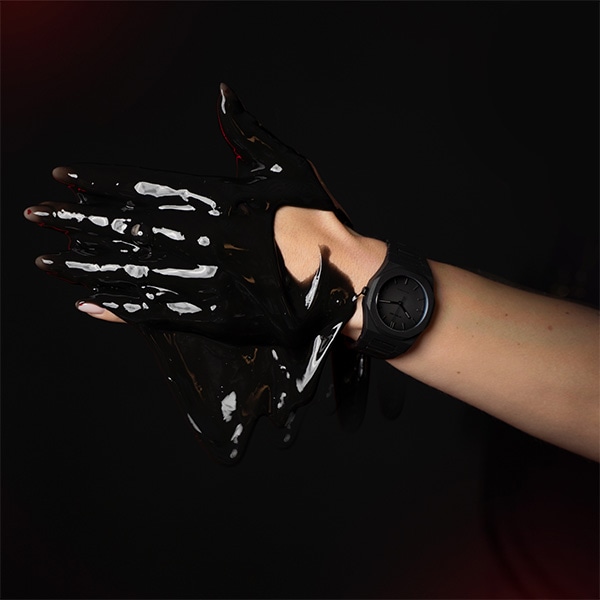 D1 MILANO ポリカーボン シャドウ PCBJ10 クォーツ メンズ(ブラック