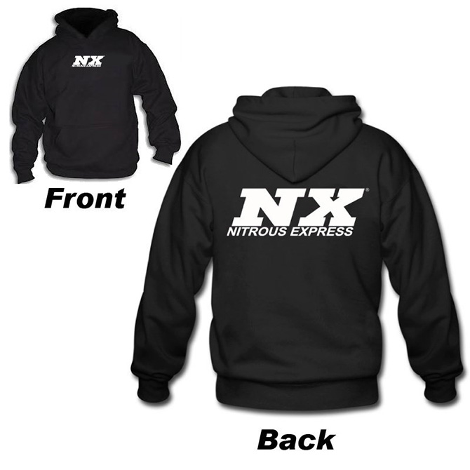 nx black hoodie w/ white logo (xx-large)