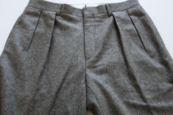 デッドストック☆イタリア製 ポロ ラルフローレン ウールパンツ グレー