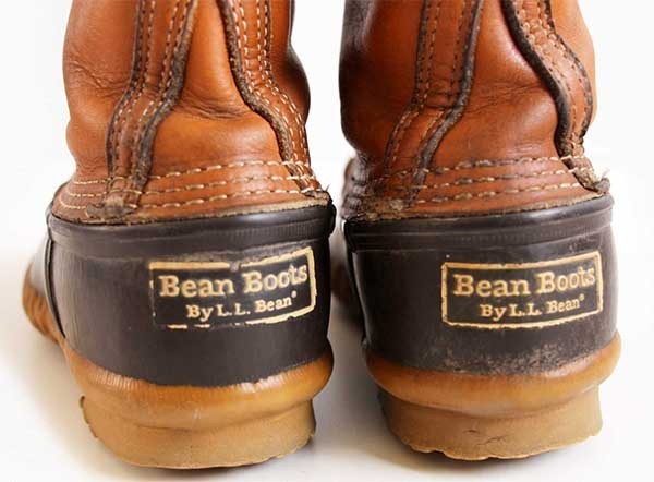 90s USA製 L.L.Bean 7ホール ビーンブーツ タン×ブラウン 7M