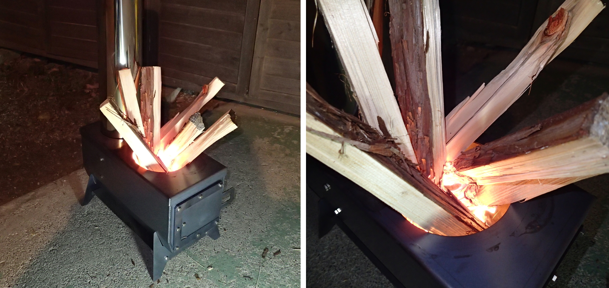 アウトドア 携帯 用 小型 薪ストーブ 俺のかまど