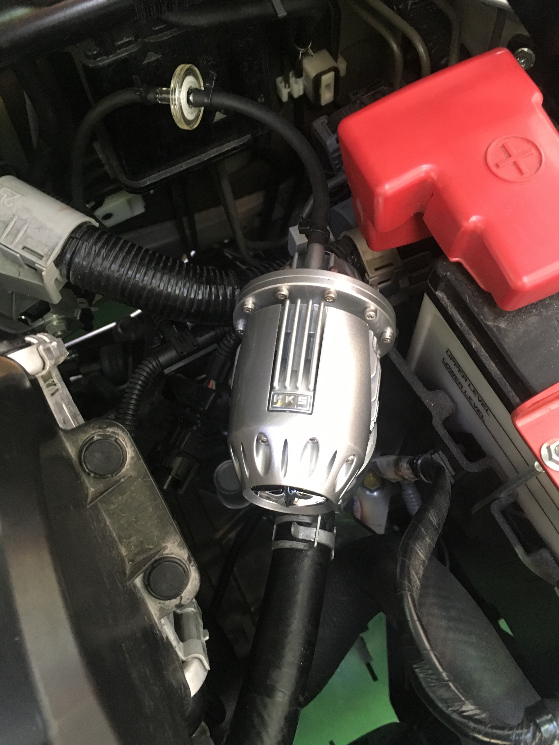 スズキ アルトワークス HKSスーパーSQV ブローオフバルブ取付け^_