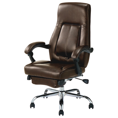 たのめーる】不二貿易 リクライニングチェア ゼクス 肘付 ブラウン C