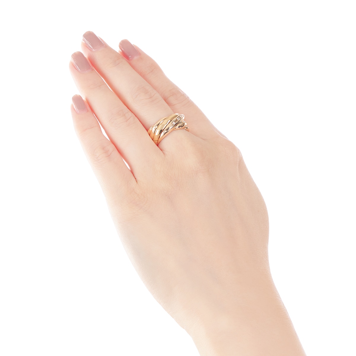 K10イエローゴールドダイヤモンドリング(RFR084-002)|TSUTSUMI