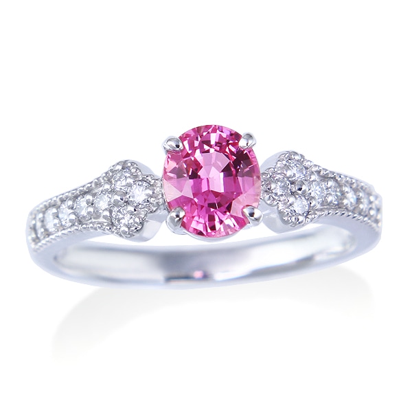 K18ピンクゴールドピンクサファイアリング(LFR387)|TSUTSUMI