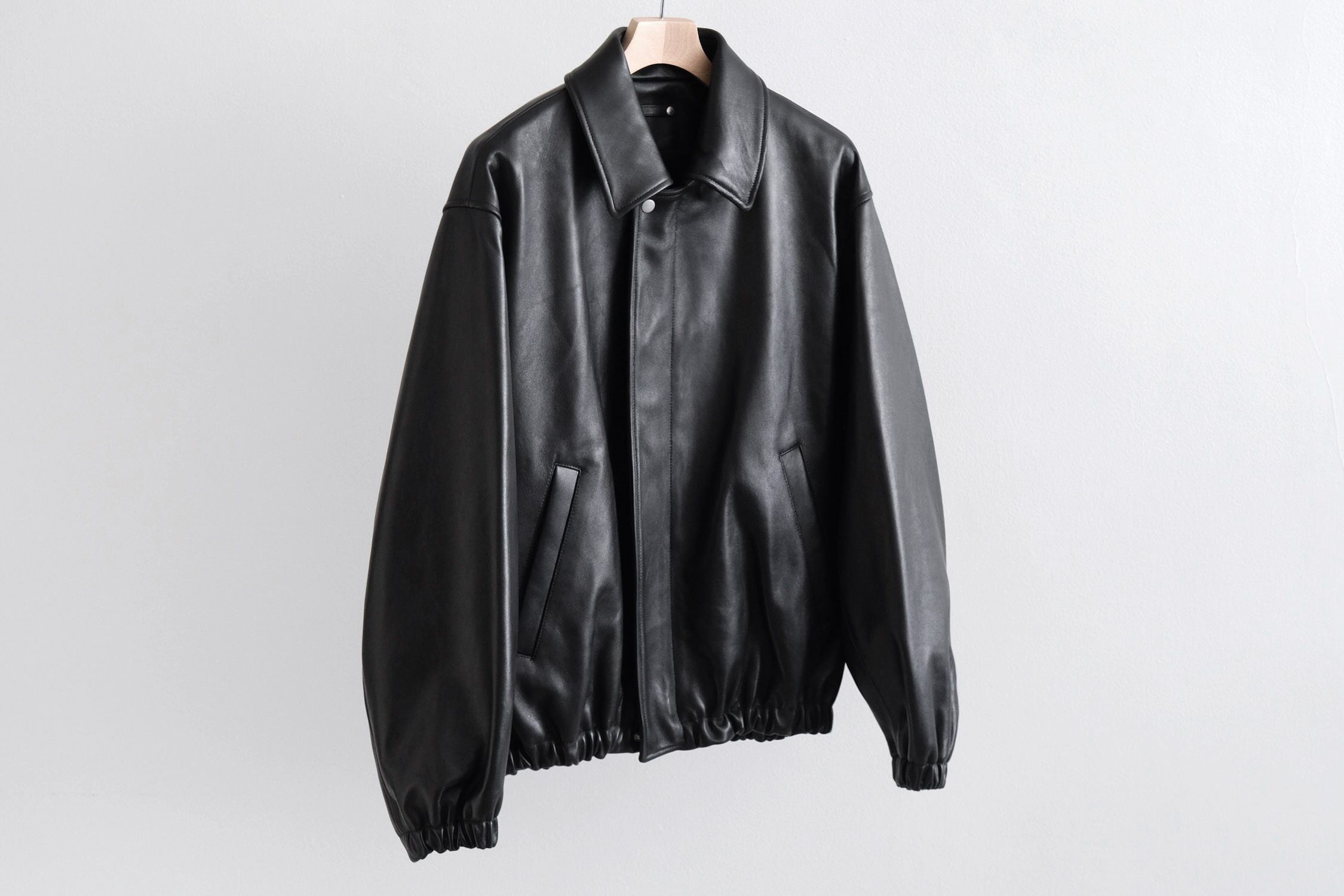SHEEP LEATHER ZIP SHORT JACKET - WUNDER