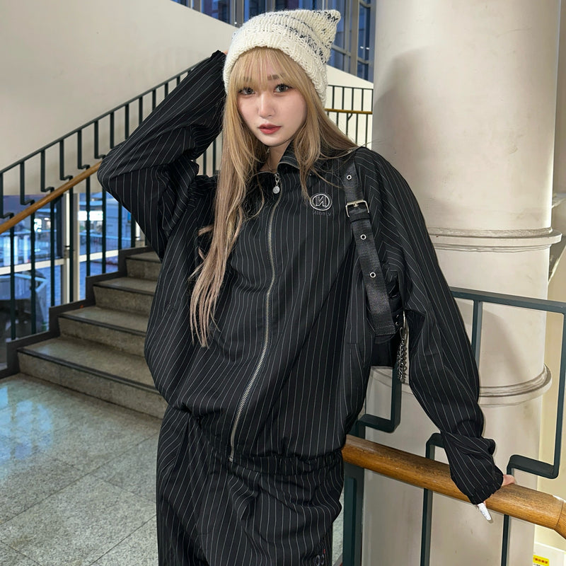 N Logo Stripe Slacks Pants – YZ