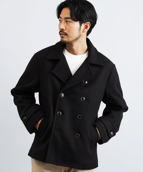 AVIREX（アヴィレックス） ピーコート L ブラック メンズ : ZOZOTOWN