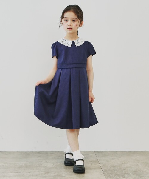 THE SHOP TK ワンピース 「120−130」ネイビーワンピース＆ジャケット