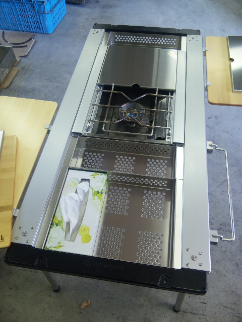 アイアングリルテーブル（スノーピーク）カスタム・その2