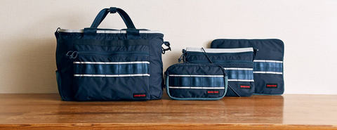 ニューバランスとBRIEFINGのコラボバッグ。「M1500 OGN」カラー採用