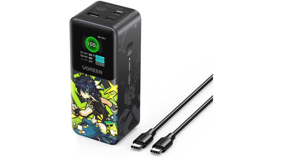 Amazonで、UGREENのモバイルバッテリーがタイムセール 原神コラボ