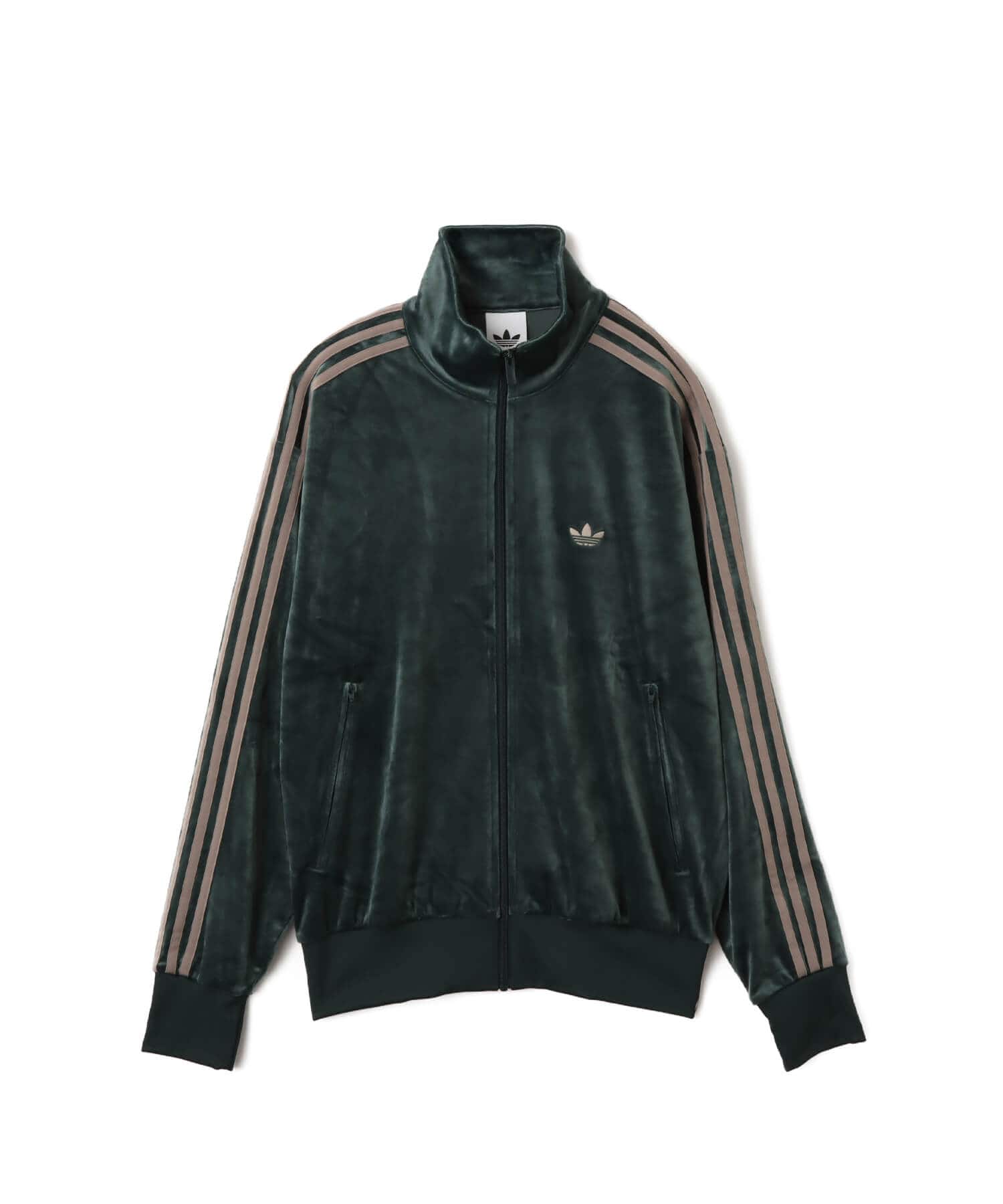 adidas FIREBIRD VELOUR TRACK TOP シャドーグリーン（アディダス