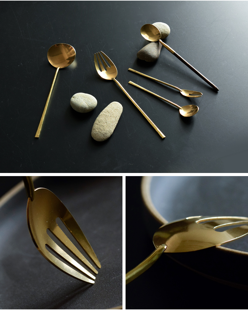 Lue ルー 真鍮のよつばフォーク 015o | iroma..aranciato