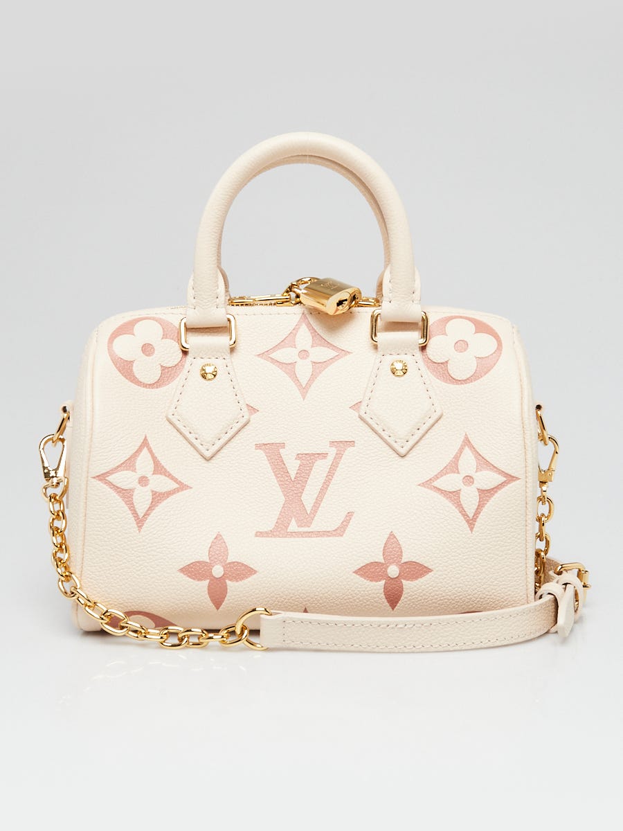 Louis Vuitton Bi-Color Rose Trianon/Creme Monogram Empreinte