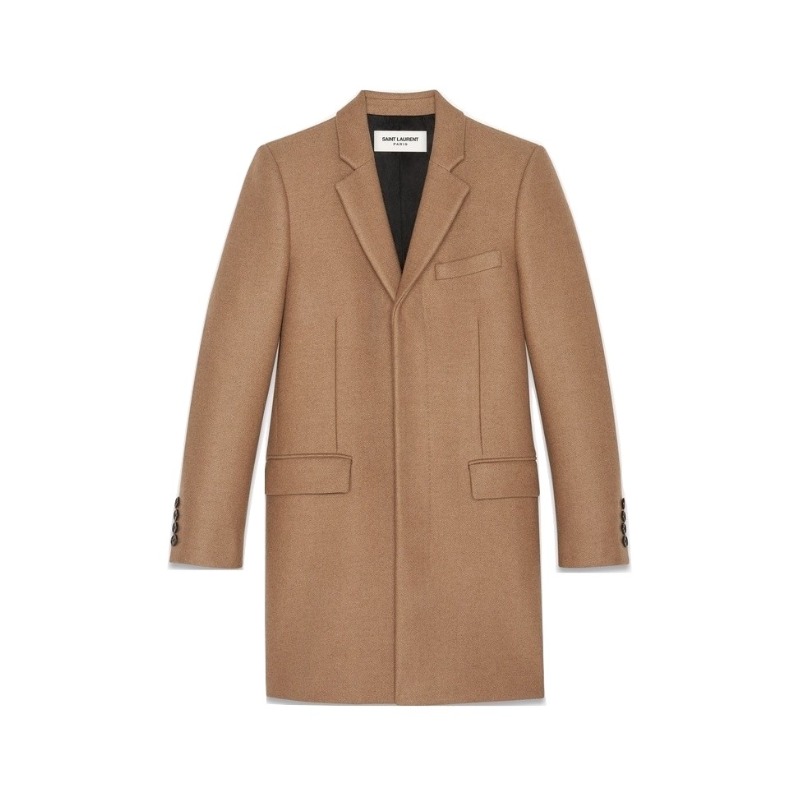 サンローランパリ チェスターコート キャメル｜ブランド買取なら