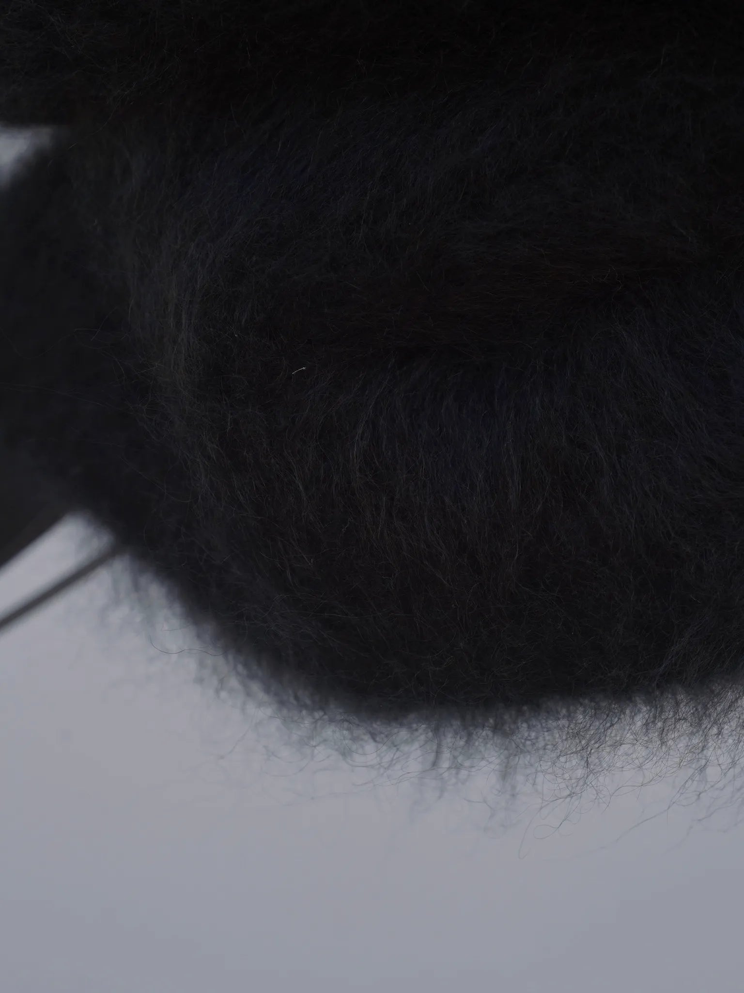 COMOLI カシミヤファー ネックウォーマー BLACK | CASANOVA&CO