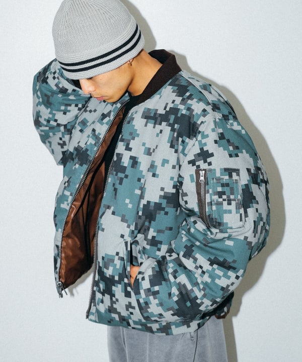 BEAMS（ビームス）リバーシブル ダウン フライトジャケット（ブルゾン