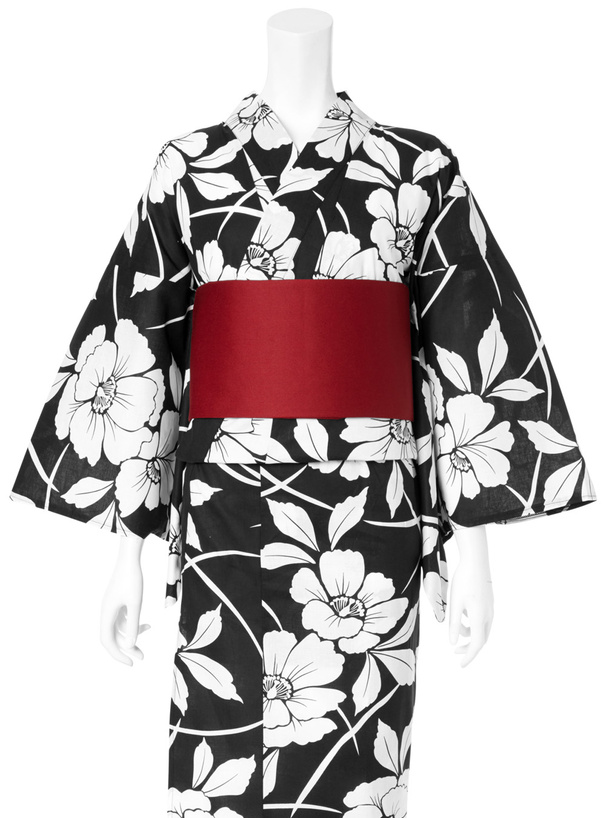 モノトーン椿浴衣セット[gi1201] | レディースファッション通販の