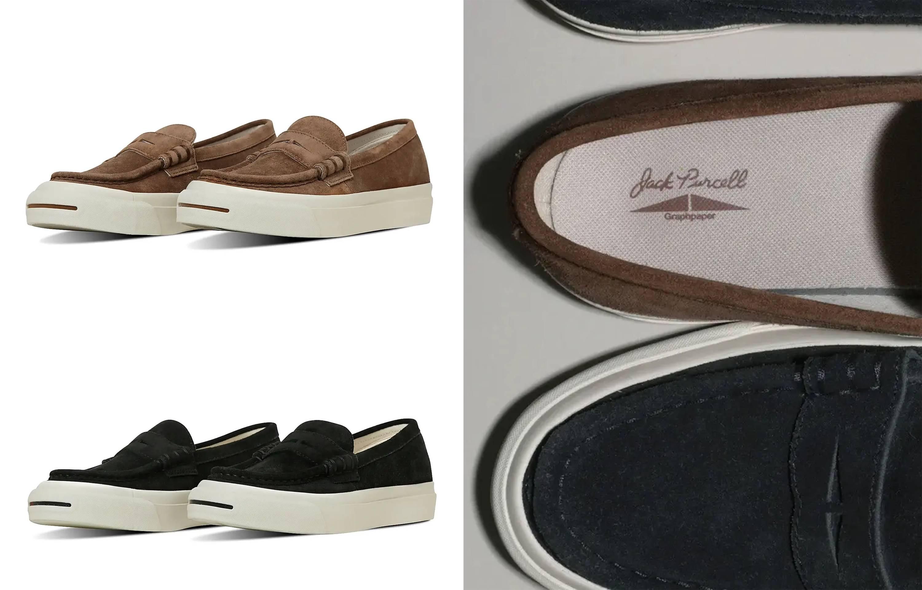 3/29・3/31発売｜Graphpaper × Converse Jack Purcell Loafer 2colors