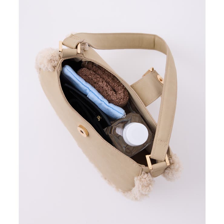 ムートンライクラウンドワンショルダーバッグ[品番：RPCW0050995