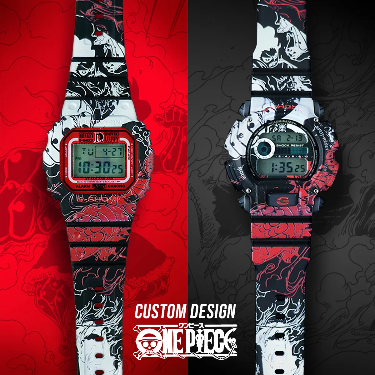 One Piece Custom Design G-Shock Watch – Custom Gorillas