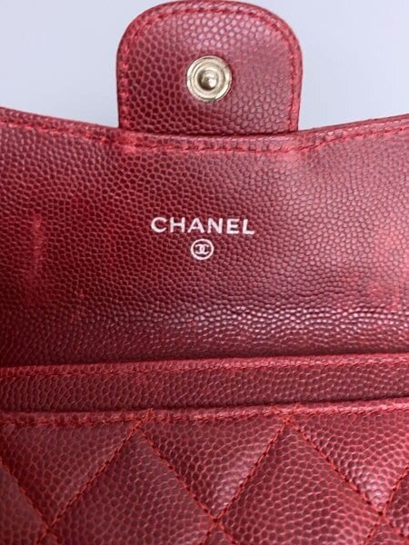 CHANEL(シャネル) / マトラッセ/キャビアスキン/カードケース/レザー