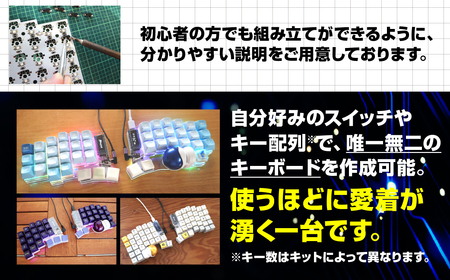 黒】トラックボール付き60%左右分割キーボードキット Keyball61 自作