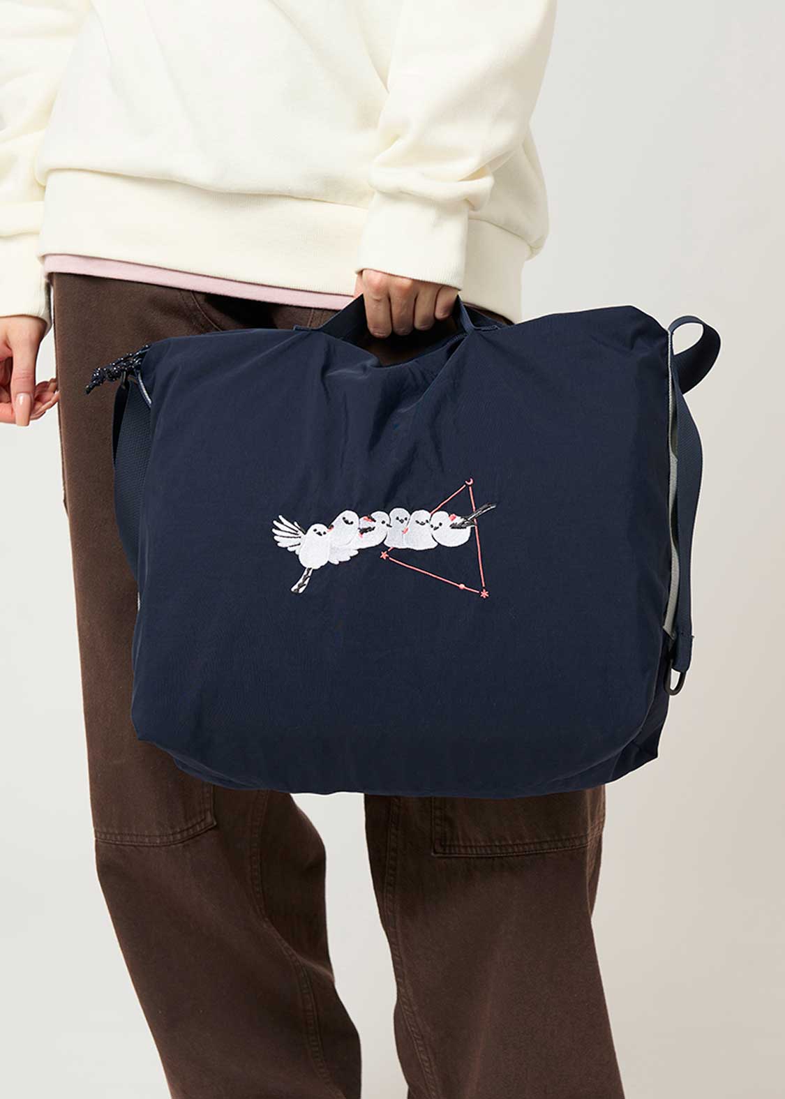 シマエナガ｜ナイロンショルダーバッグ｜ユニセックス｜グラニフ