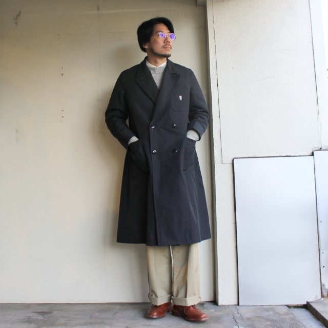 HAVERSACK シルクコットングログランポロコート 871902 （NAVY） - C