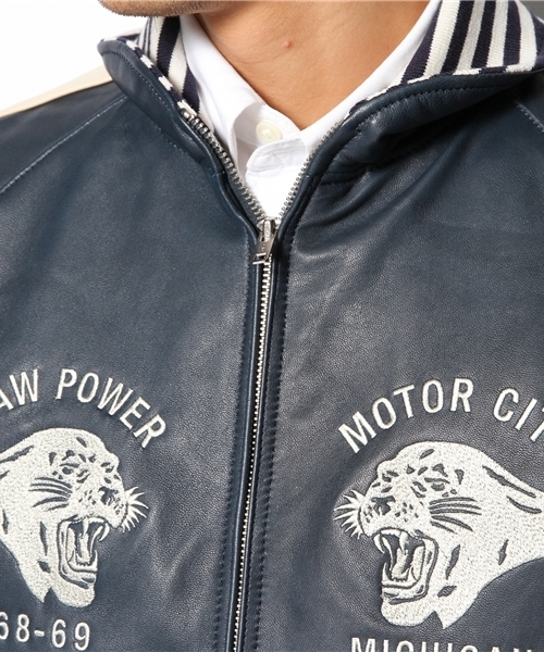 HYSTERIC GLAMOUR（ヒステリックグラマー）の「ラムレザースカジャン