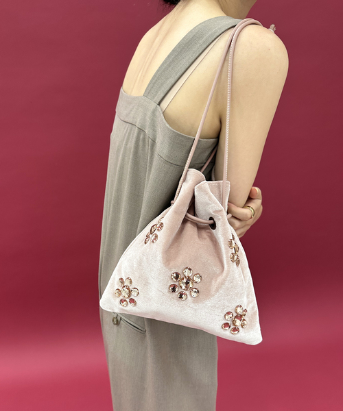 EDIT. FOR LULU（エディットフォールル）の「ベロア巾着（ハンドバッグ