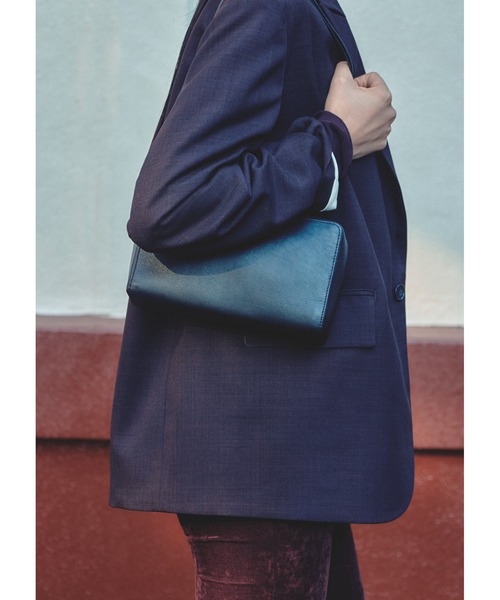 ONE.ワンドット】 / レザースクエアミニボストンBAG / ONE-008