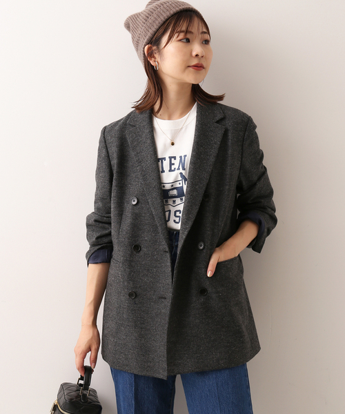 SLOBE IENA（スローブイエナ）の「ツイードダブルジャケット