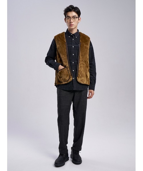 フロントジップ ファー ライナー ベスト（レギュラーフィット