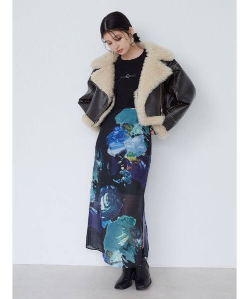 MURUA（ムルーア）の「ヴィンテージライクショートフェイクムートン