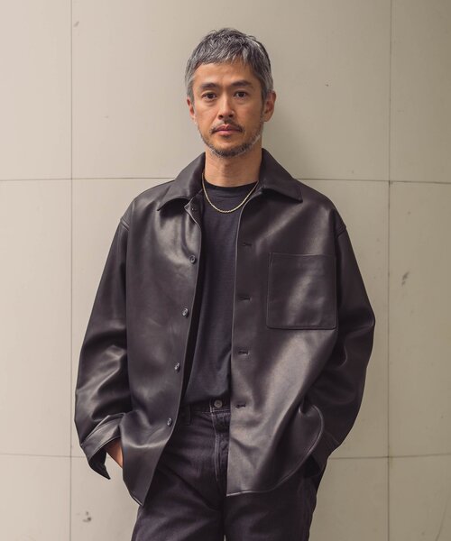 EDIFICE（エディフィス）の「ネイキッドラムレザー ワンピースカラー